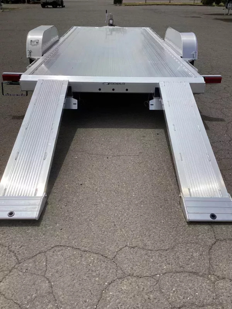 New 2026 Featherlite 3182-22' Aluminum Flatbed Car Trailer
