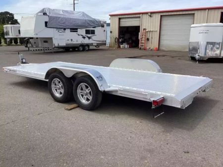 New 2026 Featherlite 3182-22' Aluminum Flatbed Car Trailer