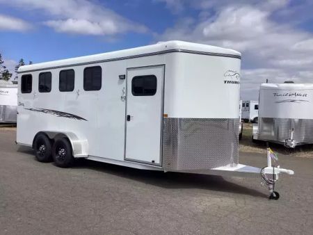 New 2026 Thuro-Bilt Liberty 7'6" Tall-4 Horse Trailer-Adjustable Dividers-1' Added Length Horse Trailer