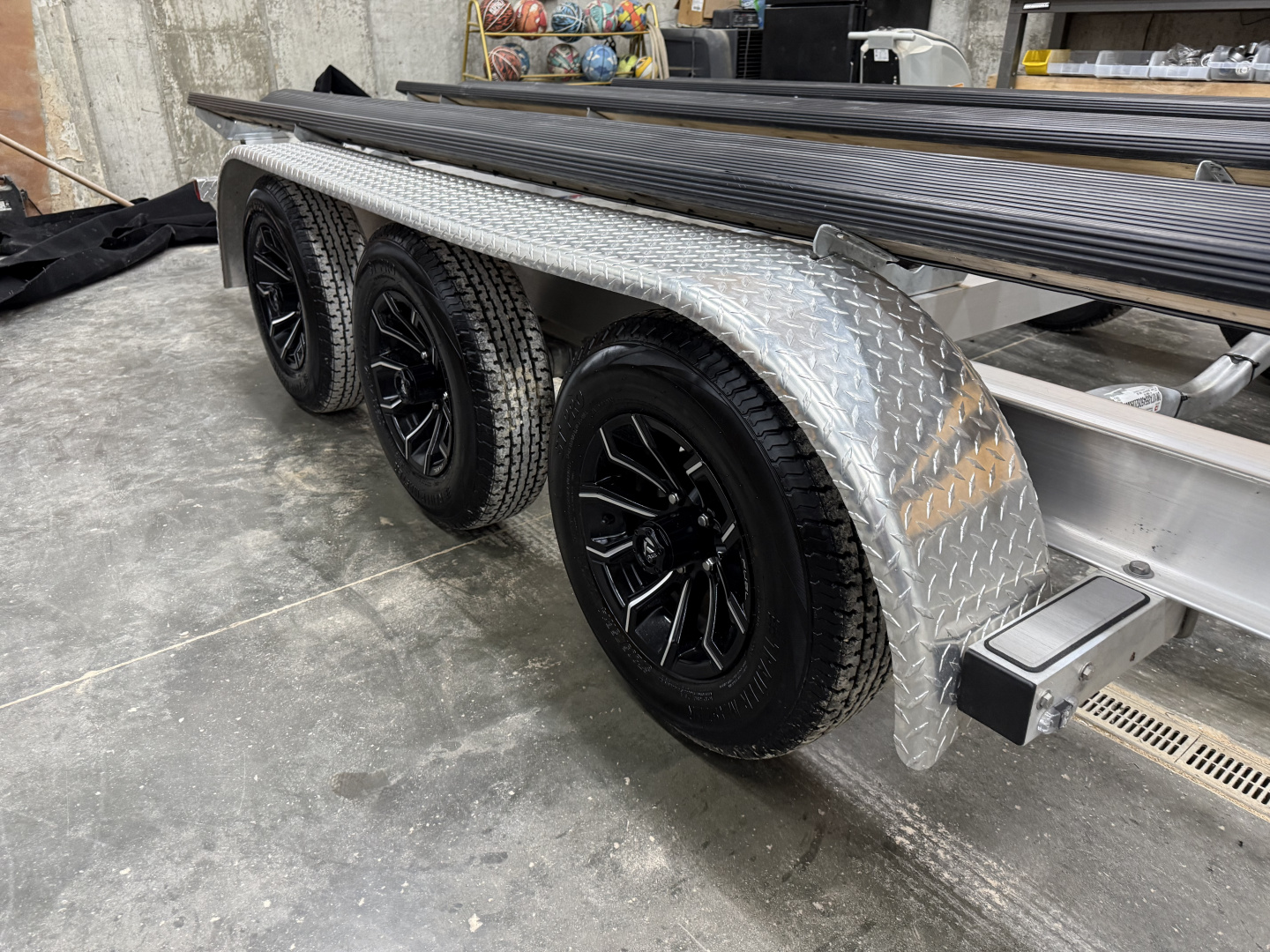 New 2027 WaterMade Boat Trailers Custom AP24TT-10.5 TriToon Pontoon Boat