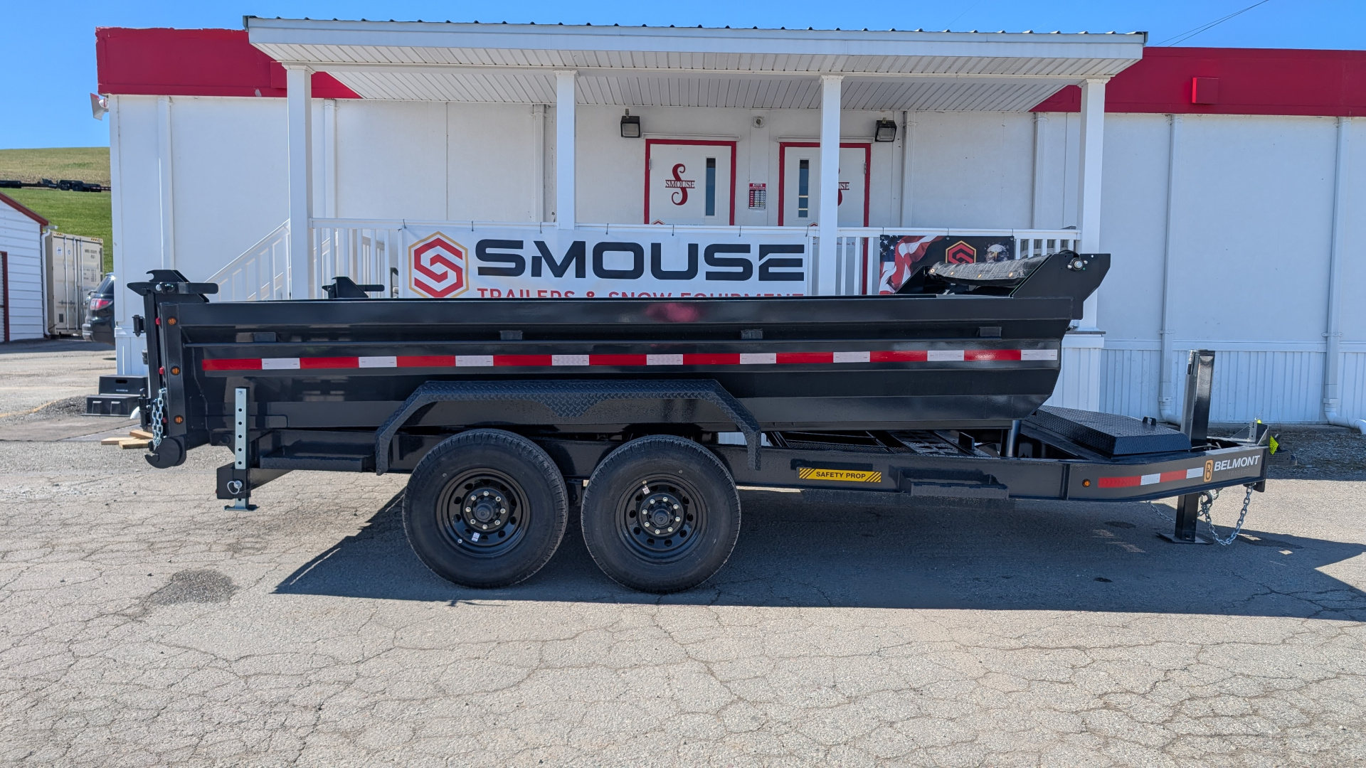 New 2026 Belmont 6'10" x 16 HD DLX Lo Pro Hydraulic Equipment Dump w/ 3 Way Gate
