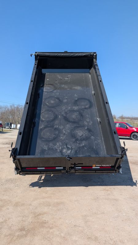 New 2026 Belmont 6'10" x 16 HD DLX Lo Pro Hydraulic Equipment Dump w/ 3 Way Gate
