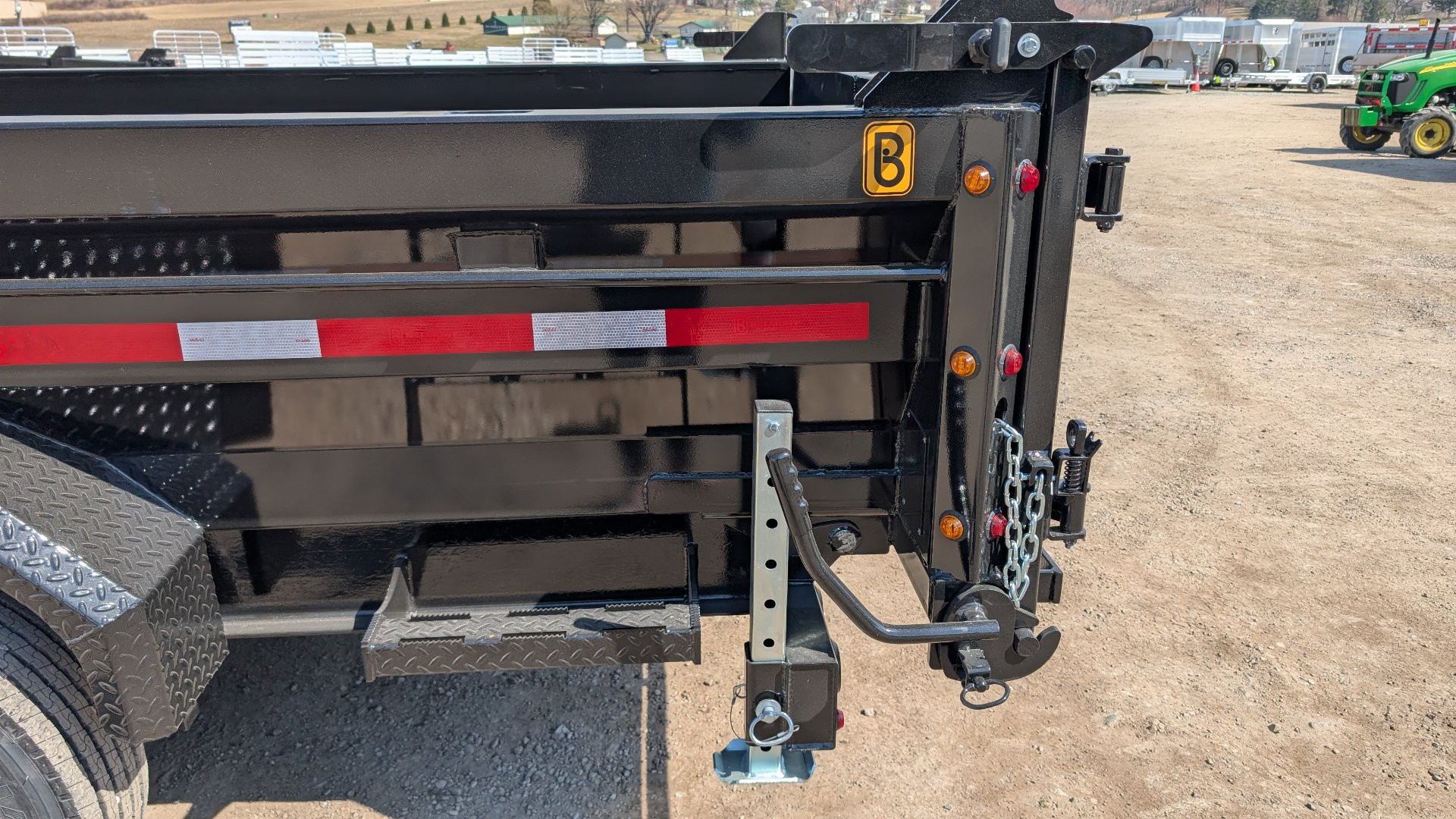 New 2026 Belmont 6'10" x 16 HD DLX Lo Pro Hydraulic Equipment Dump w/ 3 Way Gate (10K Axles!!!)