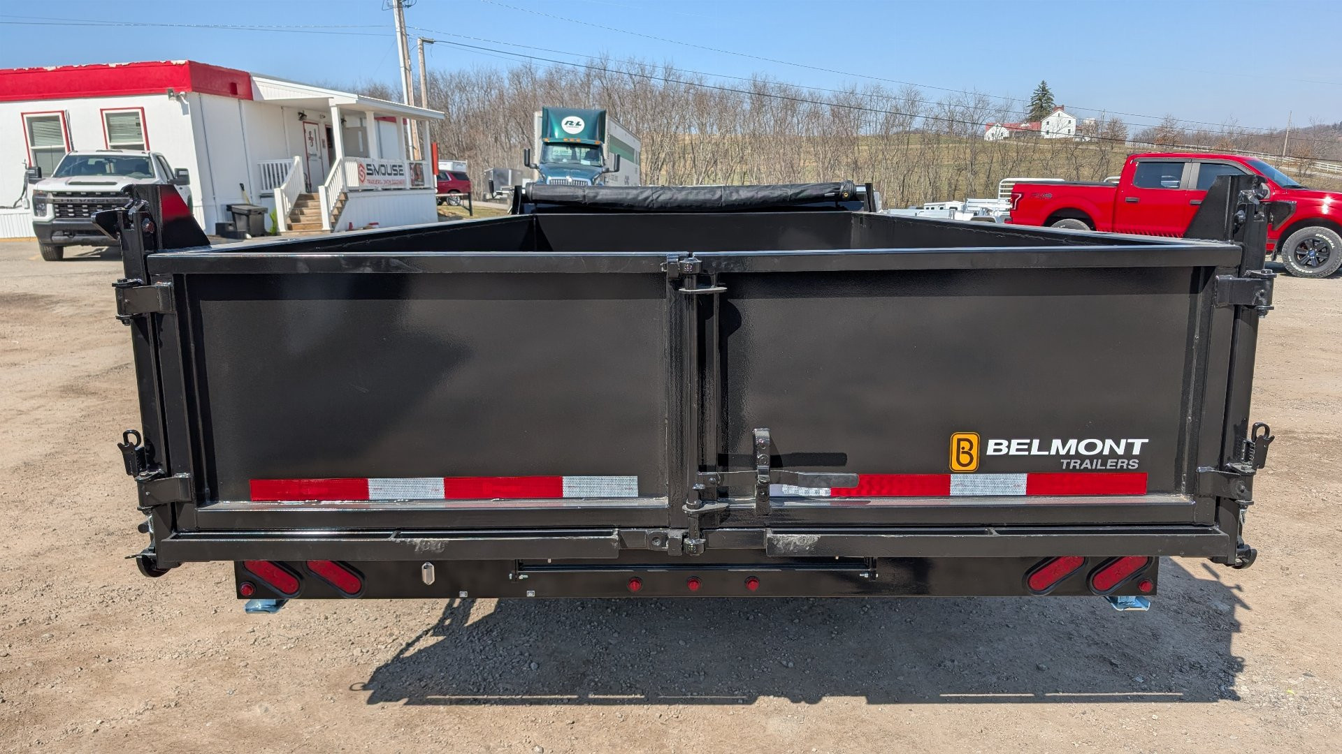 New 2026 Belmont 6'10" x 16 HD DLX Lo Pro Hydraulic Equipment Dump w/ 3 Way Gate (10K Axles!!!)