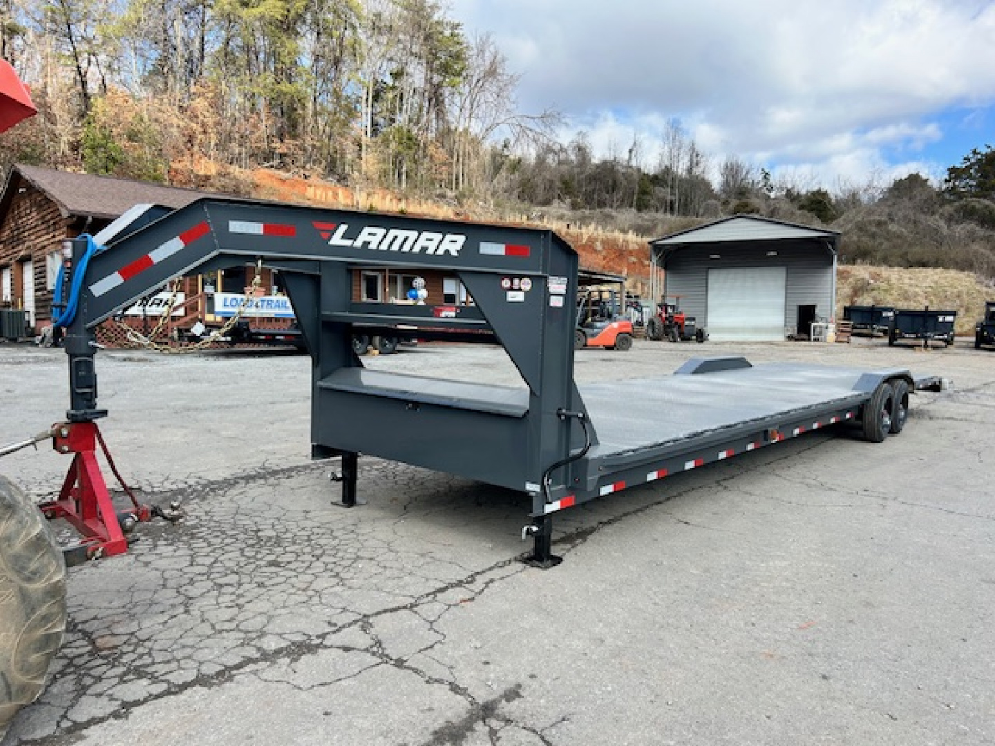 New 2026 Lamar Trailers 102x36 16k winch plate and stab jacks Car Hauler