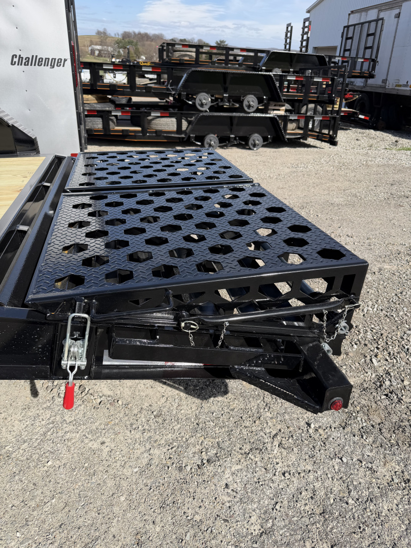 New 2026 Belmont 16' (13+3) HD Lo Pro Equipment Trailer w/ Full Width Wedge Ramps