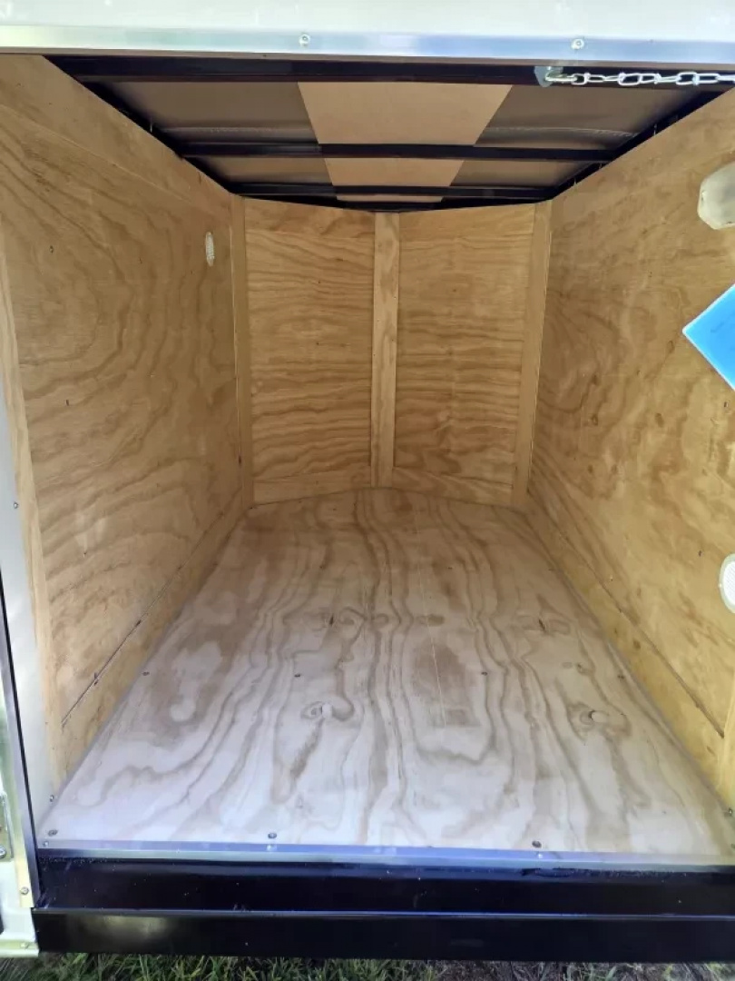 New 2026 Anvil 4x6 Barn door enclosed cargo trailer white Cargo / Enclosed Trailer