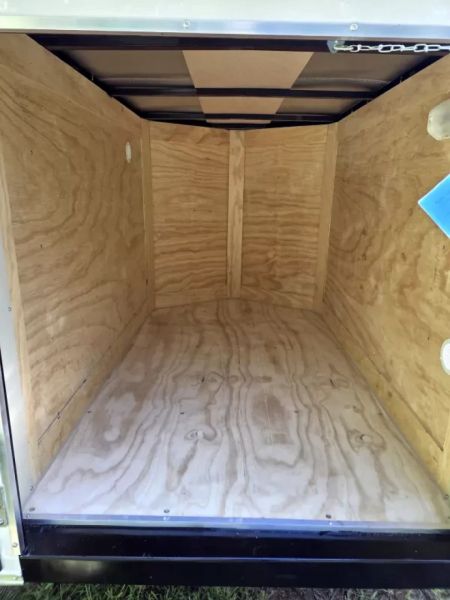 New 2026 Anvil 4x6 Barn door enclosed cargo trailer white Cargo / Enclosed Trailer