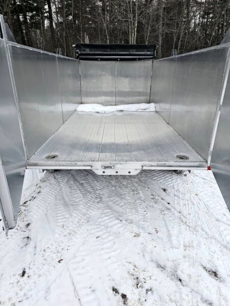 New 2024 7x14 14k gvwr aluminum dump trailer high sides - High Country Trailers