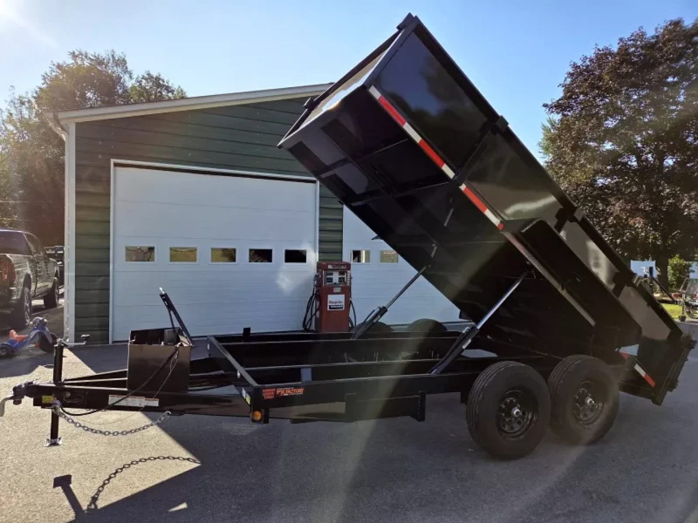 New 2026 Quality Steel and Aluminum 7x14 14,000lb gvwr dump trailer with 2 foot sides Dump Trailer