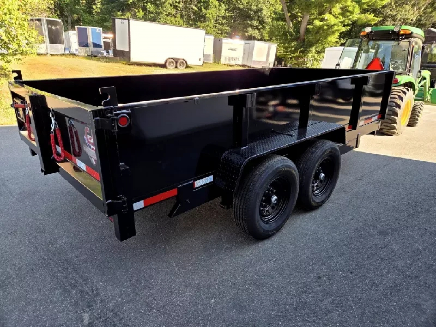 New 2026 Quality Steel and Aluminum 7x14 14,000lb gvwr dump trailer with 2 foot sides Dump Trailer