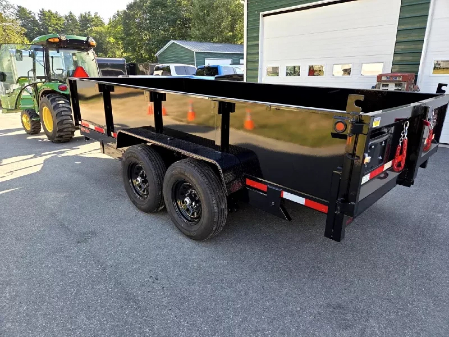New 2026 Quality Steel and Aluminum 7x14 14,000lb gvwr dump trailer with 2 foot sides Dump Trailer