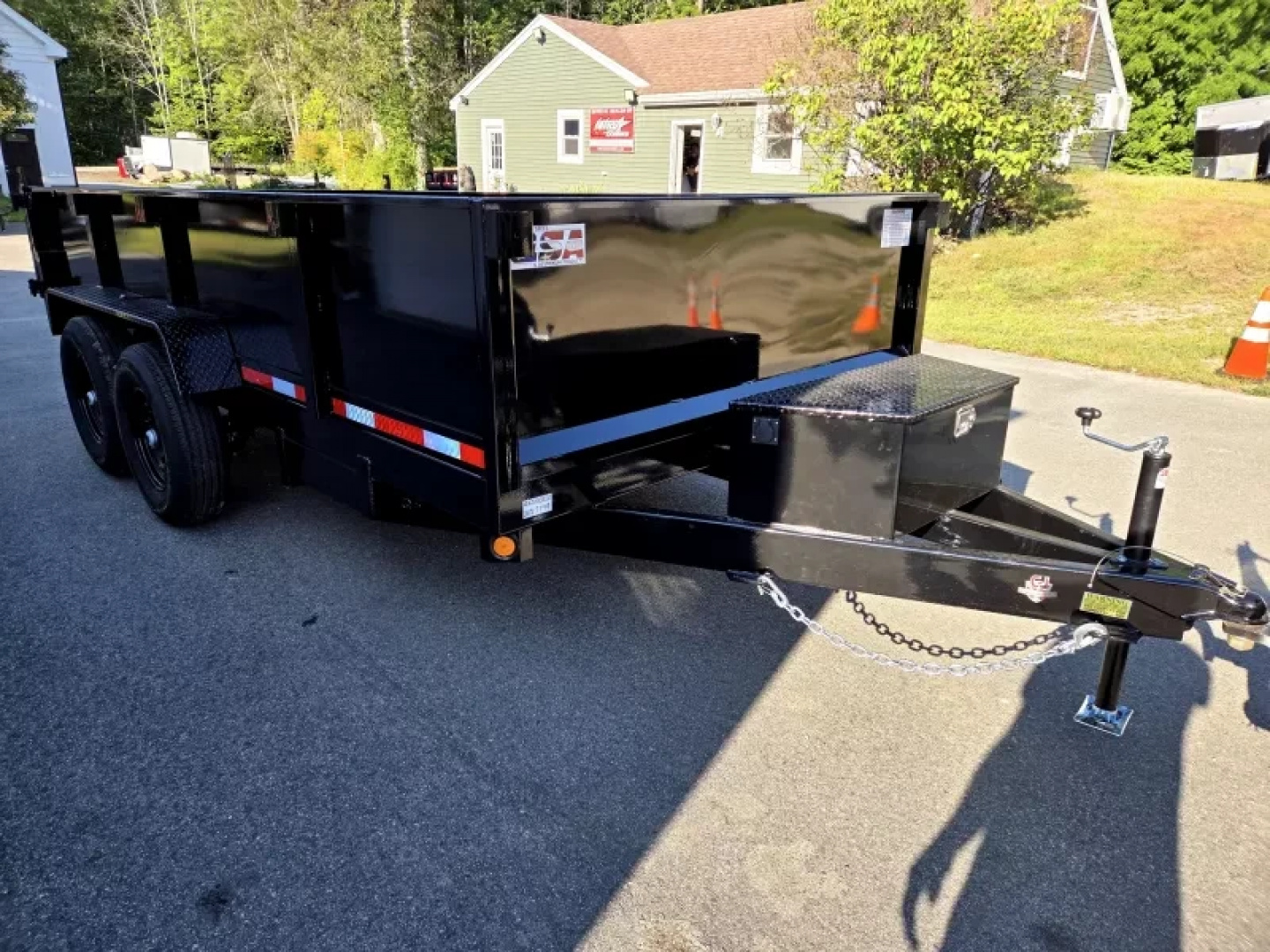 New 2026 Quality Steel and Aluminum 7x14 14,000lb gvwr dump trailer with 2 foot sides Dump Trailer