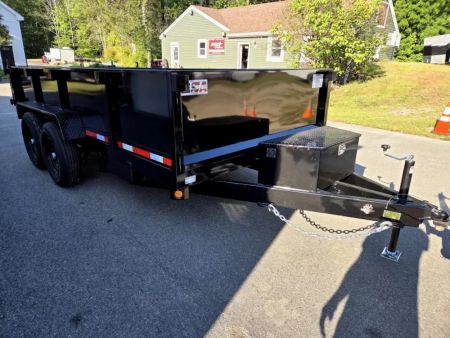 New 2026 Quality Steel and Aluminum 7x14 14,000lb gvwr dump trailer with 2 foot sides Dump Trailer