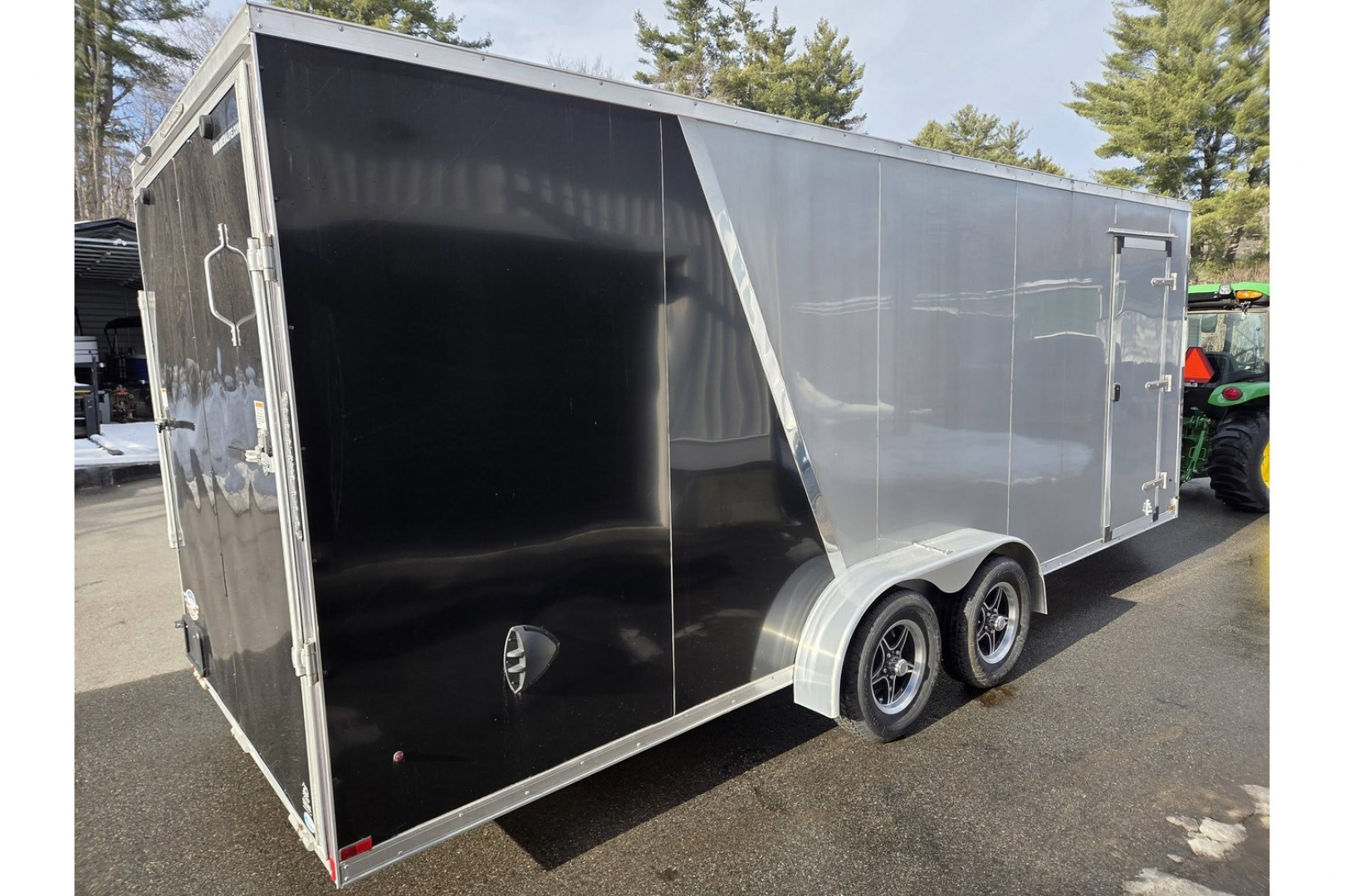 New 2023 Rance Aluminum Trailers 7x20 aluminum snowmobile trailer 3 or 4 place left over wit extra height and upgrades Snowmobile Trailer