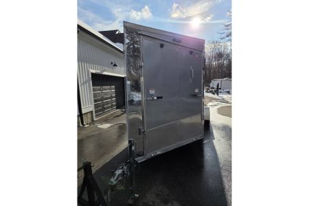New 2023 Rance Aluminum Trailers 7x20 aluminum snowmobile trailer 3 or 4 place left over wit extra height and upgrades Snowmobile Trailer