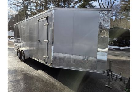 New 2023 Rance Aluminum Trailers 7x20 aluminum snowmobile trailer 3 or 4 place left over wit extra height and upgrades Snowmobile Trailer