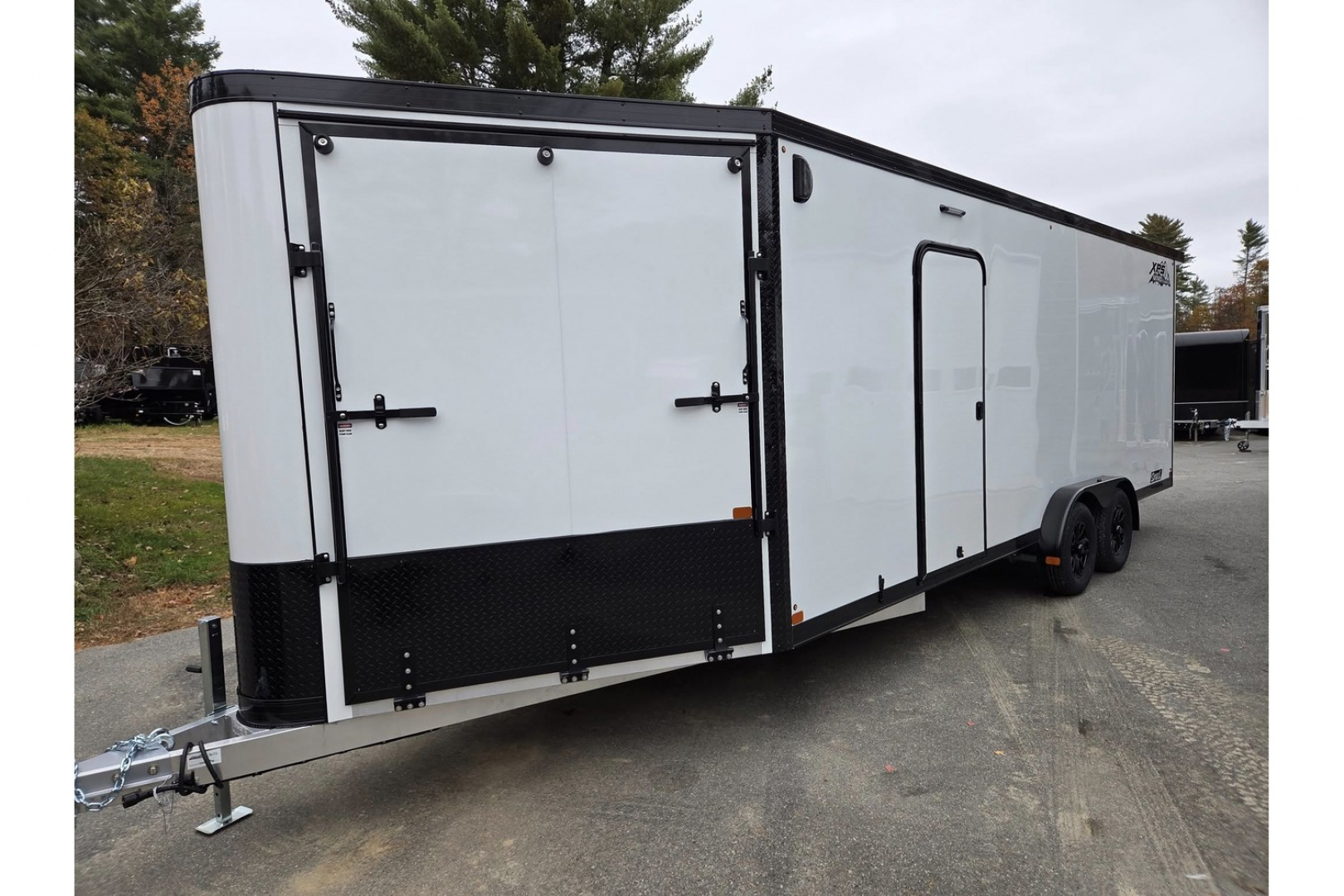 New 2026 Nitro 7.5x22 Xps 4 place aluminum snowmobile trailer extra height will fit sxs utvs Snowmobile Trailer