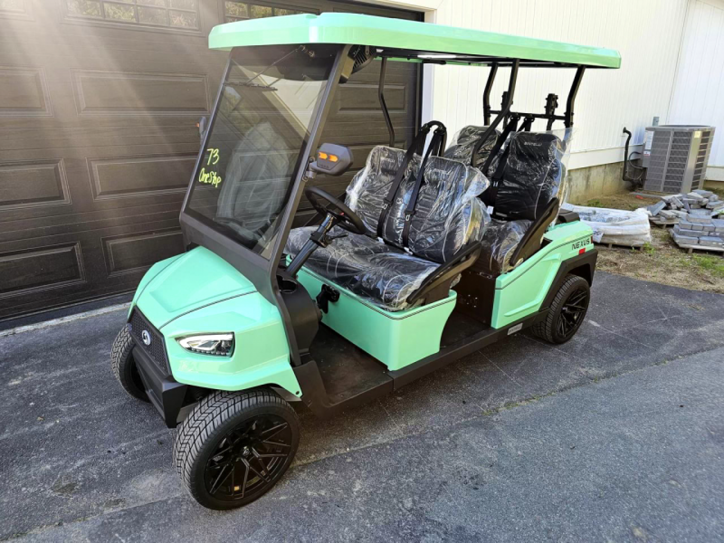 New 2024 Nexus 4f street legal golf cart lsv mint green loaded - Bintelli