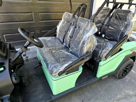 New 2024 Nexus 4f street legal golf cart lsv mint green loaded - Bintelli