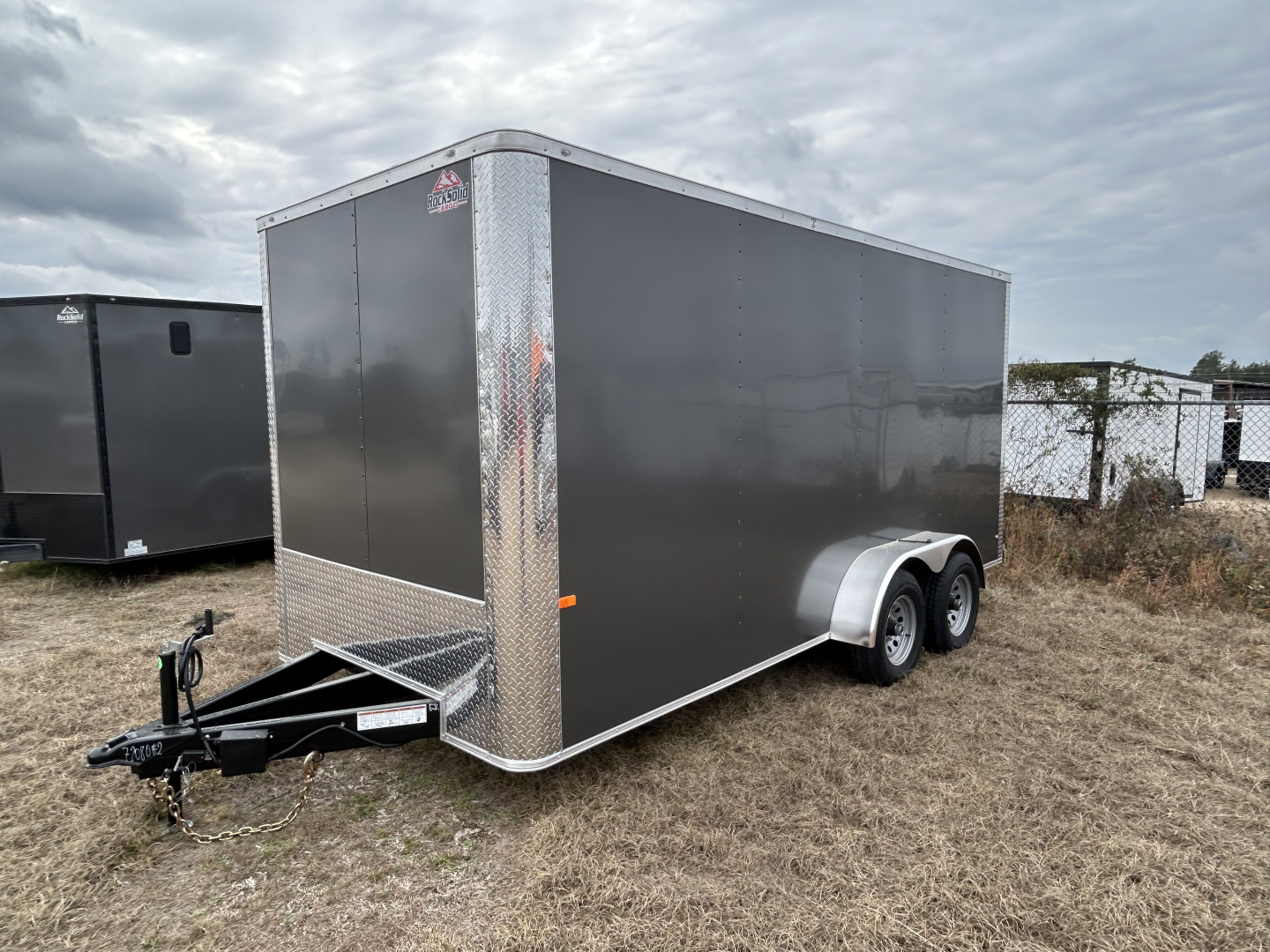 New 7x16 Rock Solid Cargo Heavy Duty Trailer Flat Nose | Enclosed Trailer